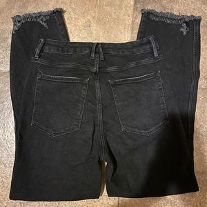Good American Black Straight Leg Jeans